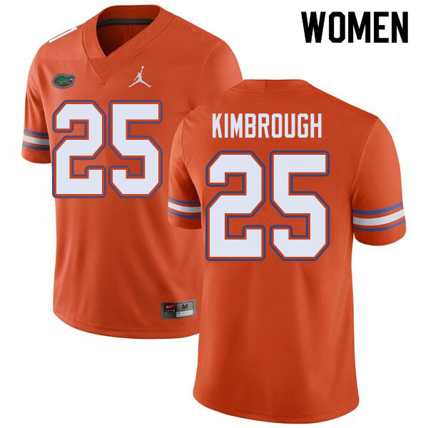 Jordan Brand Women #25 Chester Kimbrough Florida Gators College Football Jerseys Sale-Orange
